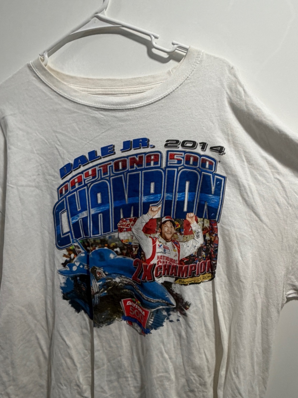 Chase Authentics White Daytona 500 Champion Graphic Tee